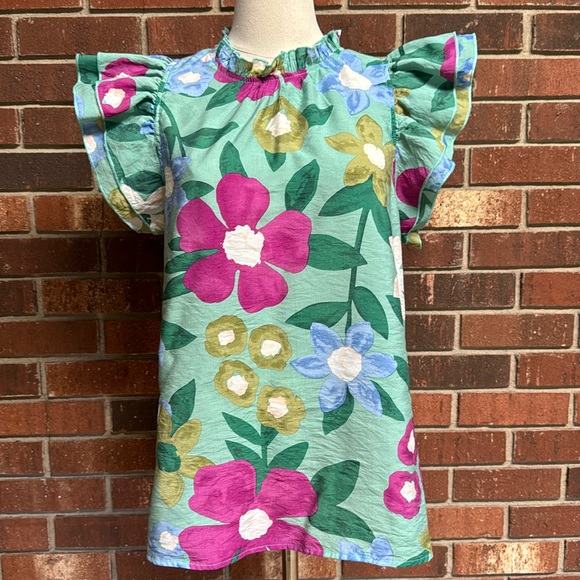 Entro Floral Ruffle Blouse - Picture 3 of 15